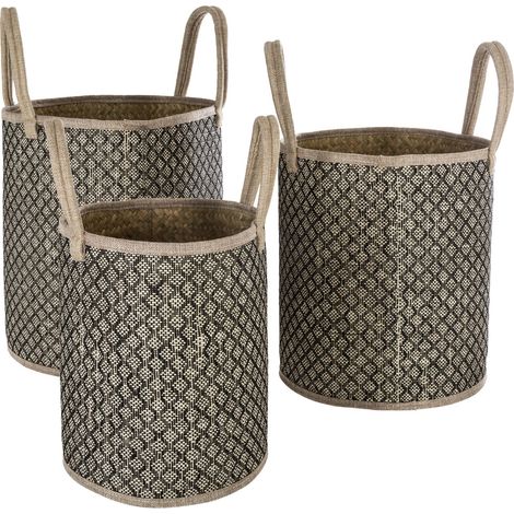 Set de 3 Paniers de rangement en Osier Nomade - Atmosphera (1/4)