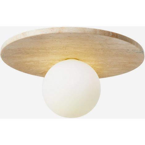 Deckenleuchte aus Travertin und Glas Tor Tun (1/5)