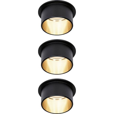 Paulmann 93379 LED-Einbauleuchte LED LED fest eingebaut 18 W Schwarz (matt), Gold (1/5)