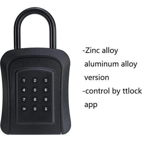 Boite a Clef Avec Manipuler, Boite a Clefs Securisee Exterieur Étanche et Anti-Rouille avec Combinaison Code 12 Chiffres (1/4)