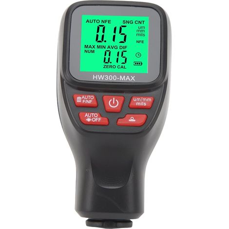 High-Precision Digital Coating Thickness Gauge for Metallic Paint Film 0-2000um for Manufacturing and Automotive Industries (BLACK) (1/5)