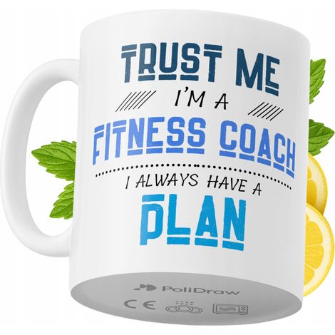 Tazza per allenatore di fitness, divertente e umoristica, con grafica e testo divertenti, ideale per compleanni, onomastici e festività. Tazza premium per occasioni speciali, perfetta per casa, uffici (1/5)