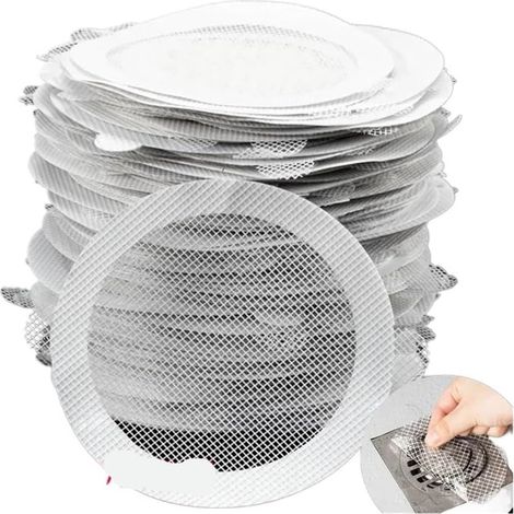 100 Filtres Cheveux Jetables, Drain douche (1/4)
