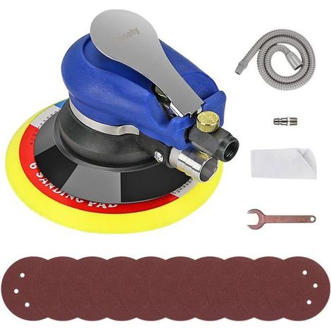 Ponceuse excentrique pneumatique Ø 200 mm 6" avec accessoires - 1 pièce (1/5)