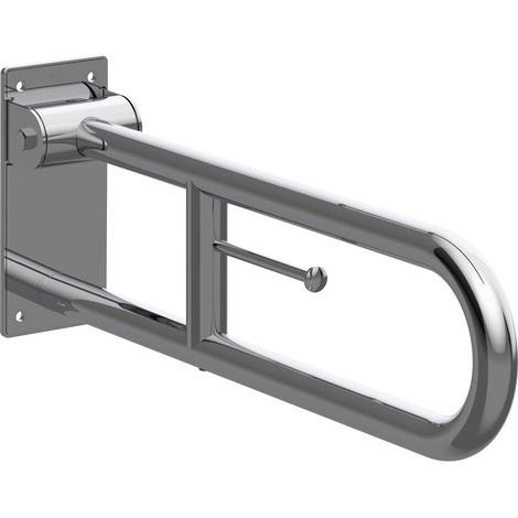 Poignée rabattable avec porte-rouleau ACCESS - ROCA Finition : brillante (1/2)