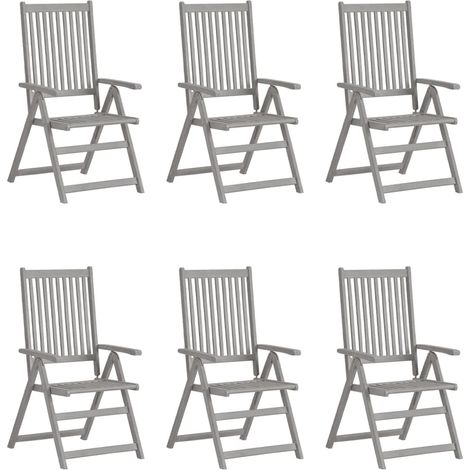 Maison Exclusive - Hochlehner Verstellbar 6 Stk. mit Auflagen Mas