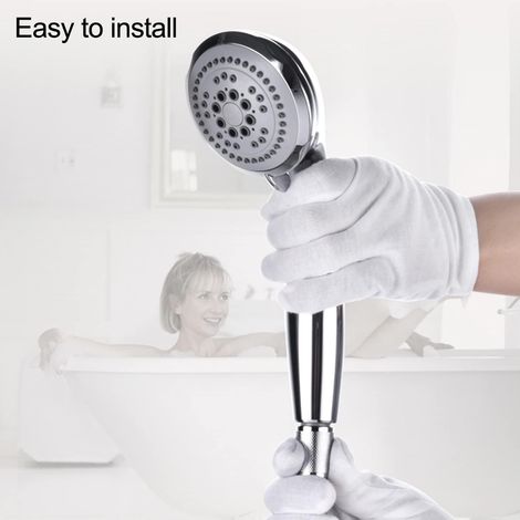 Flexible de douche universel en acier inoxydable de 2 m, pour douchette et installation dans la salle de bain.-AquaForge (1/5)