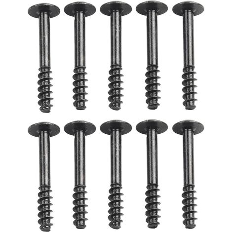 10 tornillos de retención para la tapa del filtro de aire, accesorios universales de repuesto para coche, 34 mm × 5 mm, color negro (1/5)
