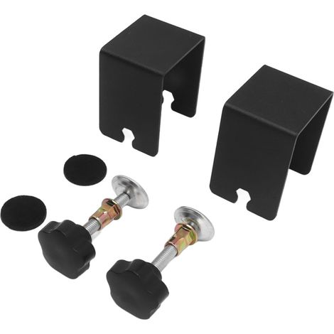 Ensemble de 2 pinces fixation pour façades tiroirs, en acier (1/5)