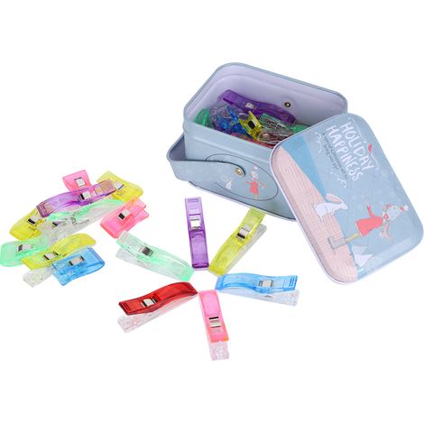 40 pinces de couture en plastique colorées pour le quilting et les travaux manuels - Accessoires pour outils (1/5)
