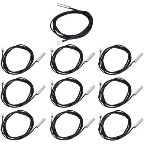 10 Capteurs Thermistor NTC 5x25mm Tête Cylindrique pour Mesure Température B3950 20K (1/5)
