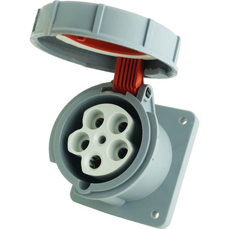 Prise de tableau droite 5P 63A 400V IP67 Alimentation industrielle CEE (1/5)