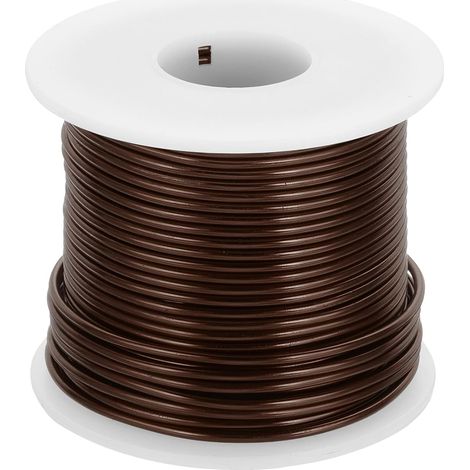 12 Gauge Fil D'Aluminium Anodisé Fil Artisanal 98 Pieds Marron (1/5)