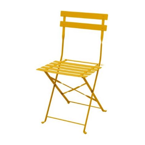 Sedia Pieghevole Merida Acciaio Giallo Solare