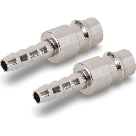 Lot de 2 – Filetage 8mm – Coupleurs euro pour tuyau d'air comprimé 237782 –Longueur 40mm – Pression 10 bars (1/5)
