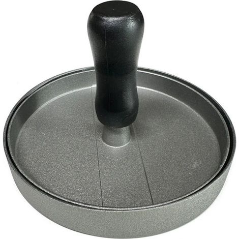 Prensa para Hambúrguer Alumínio Antiaderente 11.9x7.9 cm para Grelha e Churrasco (1/5)
