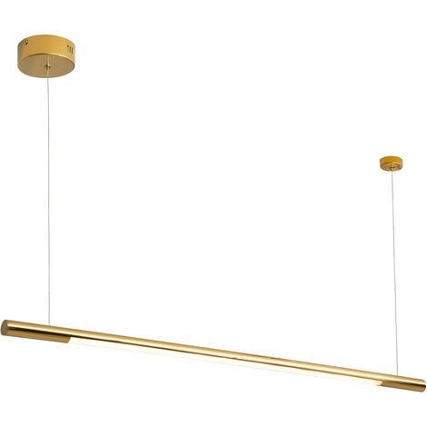 Suspension moderne dorée barre 150cm LED 26W Maxlight (1/4)