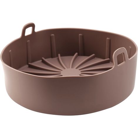 Revêtement en silicone de rechange pour friteuse à air chaud, pour un nettoyage facile du panier (marron) (1/5)