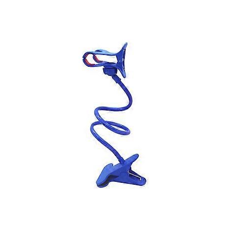 Flexibler, verstellbarer Handyhalter mit langem Arm, universeller Ständer für Mobiltelefone, Klemme fürs Bett – Dunkelblau