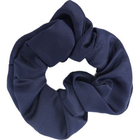 Élastiques à cheveux doux unis - Accessoires pour cheveux de fille - Couleur bleu foncé (1/5)