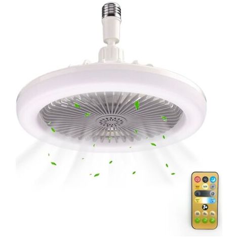 Fishtec – Ventilateur de plafond lumineux télécommandé – 72 LEDs – 3 vitesses – Minuterie 1/2/4h – Intensité et couleur réglables – Moteur puissant (1/5)