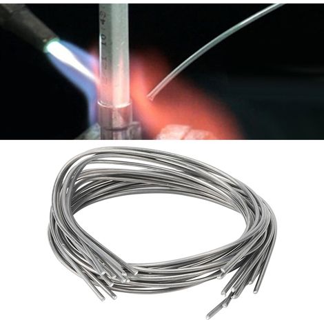 10 électrodes de soudage cuivre-aluminium WE53 basse température et fil de soudage fourré cuivre-aluminium (1/2)