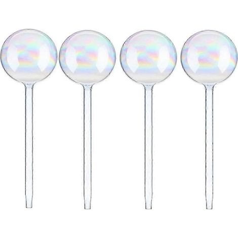 Boules d'arrosage arc-en-ciel pour plantes (lot de 4) pour plantes d'intérieur, bulbes d'arrosage pour plantes, pour les vacances et les voyages. (1/5)