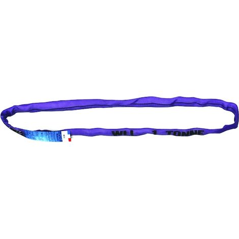 Élingue textile ronde ELRO Charge CMU 1000 kg 1 mètre Lilas - PMS INDUSTRIE