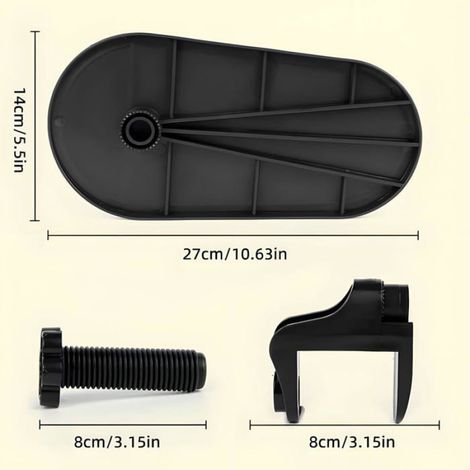 Accoudoir Bureau - Pivotant 180° - Pliable 90° - Support Coude Poignet Ergonomique - Pour Bureau Maison Ordinateur - 1 Pièce (1/5)