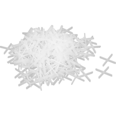200stk Baguette Boden Fliesen Kachel Kunststoff Kreuz Abstandhalter 1mm weiß DE (1/2)