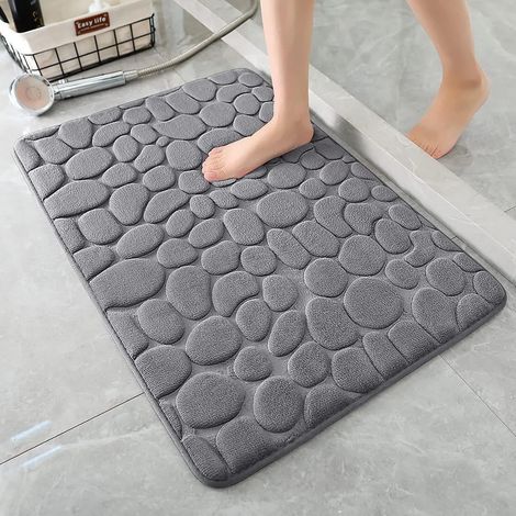 Tapis De Sol - Tapis Absorbant Eau Et Anti-dérapant En Fibre De Polyester - Pour Salle De Bain Cuisine Chambre Salon Entrée - 60 X 90 Cm (1/3)