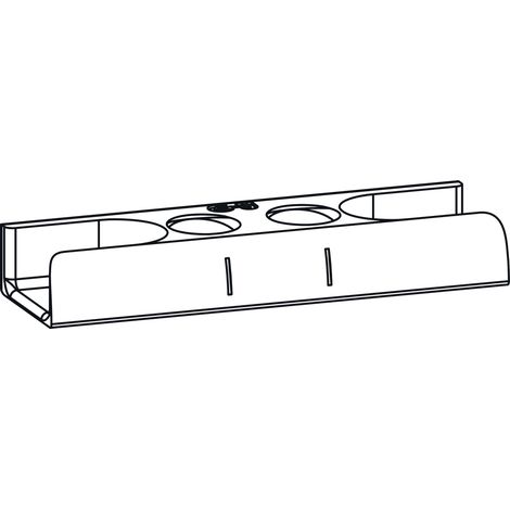 GU Schließplatte, Eurofalz 30x8 mm, 13V, Zink silber (1/2)