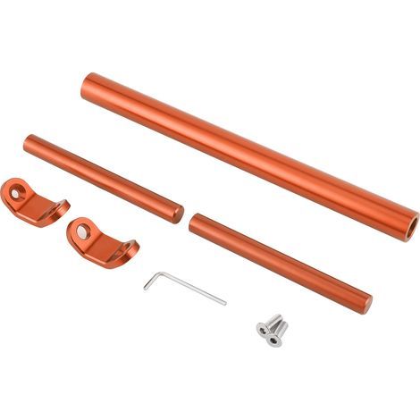 CNC-gefräste Lenkerverstärkung aus Aluminiumlegierung (Orange) (1/5)