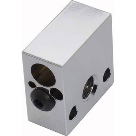 Bloc chauffant plaqué cuivre - - Haute température - 20x20x10 mm - 500°C max - Conductivité thermique élevée (1/4)