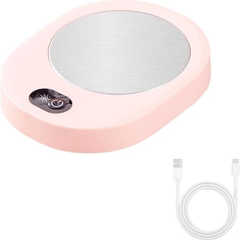 Sous-verre chauffant USB, chauffe-tasse USB avec interrupteur tactile, chauffe-boissons portable intelligent, idéal pour garder au chaud les tasses et les verres à fond plat (1/5)