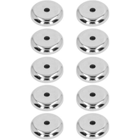 10 puissants aimants néodyme argentés, force de maintien de 20 kg, pour une fixation invisible avec trous fraisés (1/5)