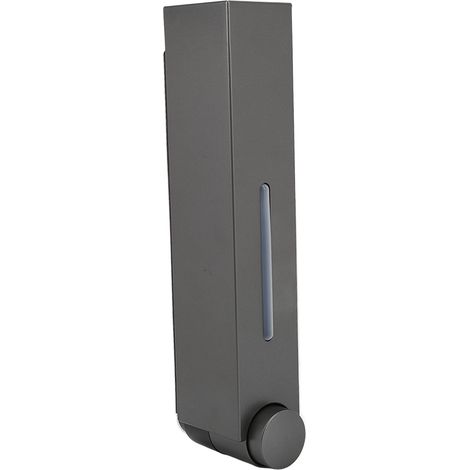 Distributeur de Savon Liquide Murale Adhésif - Pour Salle de Bain, Hôtel, École - Plastique Gris 6028 - 1 Récipient (1/5)