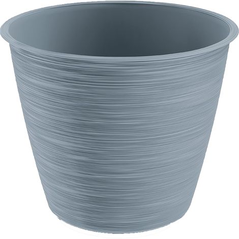 Maceta redonda de pl谩stico, gris claro, 17 cm, Furu (1/4)