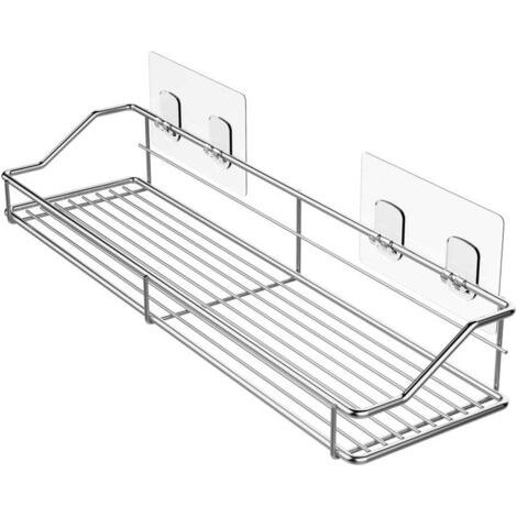 Étagère de rangement pour douche et étagère à épices de cuisine en acier inoxydable SUS304 - aucun perçage requis.