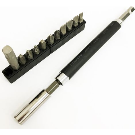 TrAdE Shop Traesio - Kit Set 14 In 1 Cacciavite Con Punte Inserti Intercambiabili 14 Pz Bricolage - (1/4)