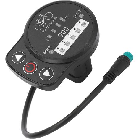 Panneau d'affichage LED étanche pour vélo électrique 36V/48V avec compteur de vitesse, batterie, interrupteur de phare et contrôleur KT. (1/5)