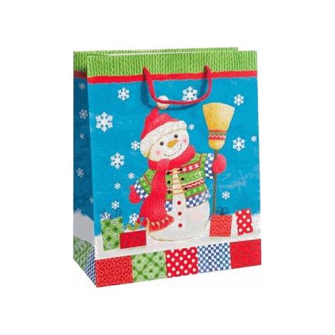 Duni Geschenktüte Large Magic Weihnachten mehrfarbig 26 x 32,4 cm