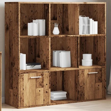 vidaXL Book Cabinet Old Wood 98x29x97,5 cm Engineered Wood