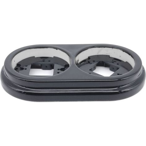 Cadre double surface en porcelaine noire (1/3)