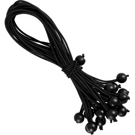 30CM Tendeurs de Bâche avec Boule, Tendeur Elastique Boule, Tendeurs de Bâche, Tendeur élastique pour Bâche, Tendeurs Élastiques, pour Tentes, Rideaux, Bannières et Applications Diverses (1/5)