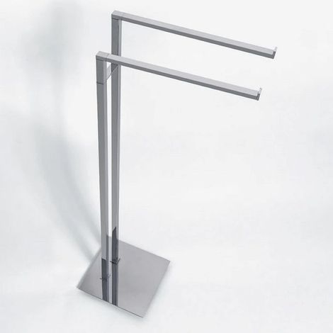 Colombo Design Miniq piantana con porta salviette a 2 bracci cromata codice prod: B50380CR