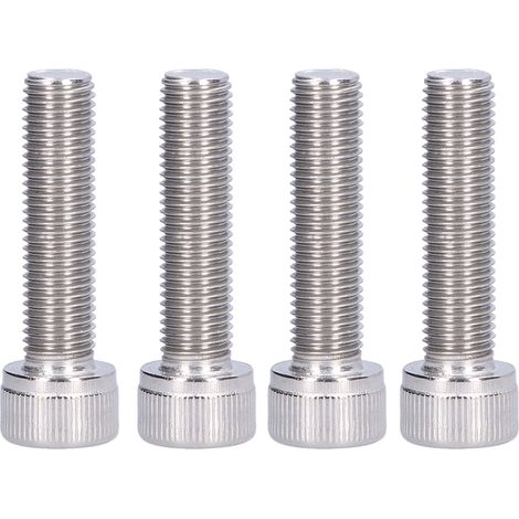 Lot de 4 vis à tête hexagonale creuse M10x40 en acier inoxydable A2, pas fin 1.25mm, visserie de fixation (1/5)