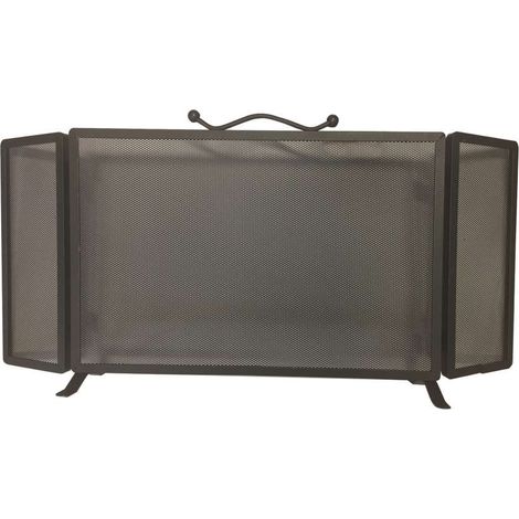Pegoraro Parascintille Camino in Ferro Battuto Antracite - 100 cm (1/4)