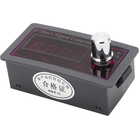 Simulateur de Courant 4-20mA avec Écran Numérique, Générateur de Signal Analogique pour PLC DCS, Alimentation 15-28V DC, Commande par Boutons (1/5)