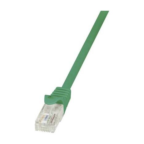 Câble réseau RJ45 CAT 6 U / UTP LogiLink - 2 connecteurs RJ45 - 0,50 m - Vert - CP2025U (1/2)